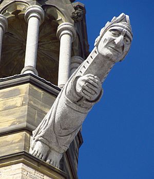 South-east grotesque on Peace Tower