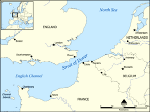 Strait of Dover map