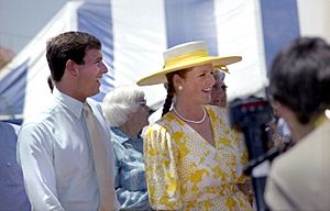 The Duke and Duchess of York in Townsville, 1988
