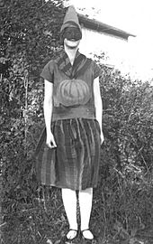 Waterdown Public School, Ontario, 1928 halloween costume