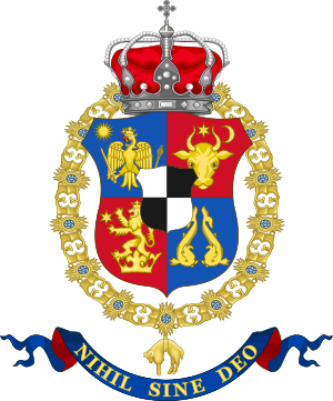 Coat of Arms of Charles I and Ferdinand I of Romania (Order of the Golden Fleece)