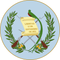 Coat of arms of Guatemala with background