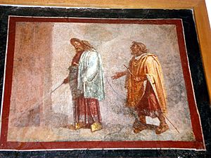 DSC00367 - Affresco con scena teatrale (epoca romana) - Foto G. Dall'Orto