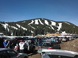 Eldora Mountain Resort view from the parking
