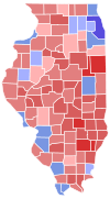 Illinois Senate Election Results by County, 2016