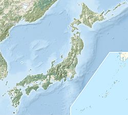Location of Lake Chūzenji in Japan.
