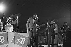 Joe Frazier en zijn groep tijdens het concert, Bestanddeelnr 924-5576