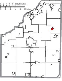 Location of Luckey in Wood County