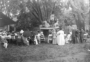 Marthasville, Missouri suffrage meeting in 1914