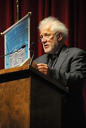 Ondaatje speaking at Tulane University, 2010