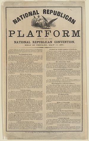 National republican platform. Adopted by the National Republican Convention, held in Chicago, May 17, 1860