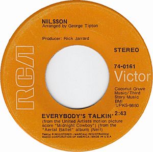 Nilsson-everybodys-talkin-rca-victor-US-vinyl-1969-rerelease
