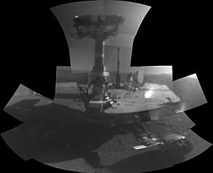 PIA22222-Mars-OpportunityRover-FirstSelfie-20180220