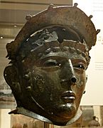 Colour photograph of the Ribchester helmet