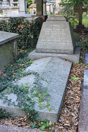 The grave of George Busk, Kensal Green Cemetery