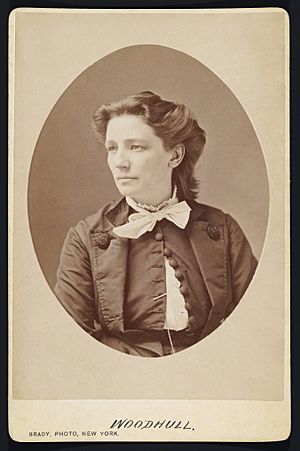 Victoria Claflin Woodhull by Mathew Brady - Oval Portrait