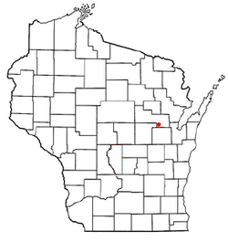 Location of Navarino, Wisconsin