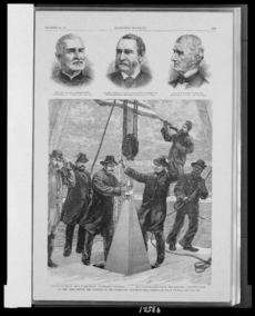 Washington Monument - Setting the capstone - Harper's Weekly