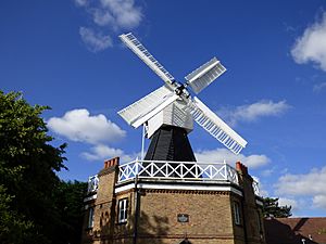 Wimbledon windmill sunshine