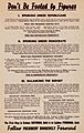 1936 FDR "Don't Be Fooled by Figures" Re-election handbill