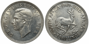 5 shilling George VI 1949