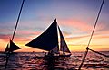 Boracay boat sunset