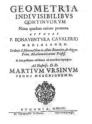 Cavalieri - Geometria indivisibilibus continuorum nova quadam ratione promota, 1653 - 1250292