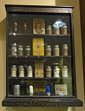 Colman's school display cabinet