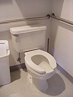Corner toilet