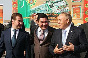 Dmitry Medvedev in Turkmenistan 13 September 2009-1