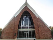 The Jimmie Davis Tabernacle is located east of Quitman