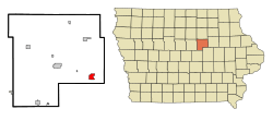 Location of Reinbeck, Iowa