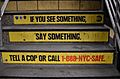If you see something, say something 42nd street subway