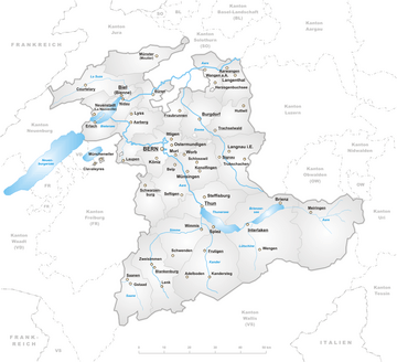 Karte Kanton Bern