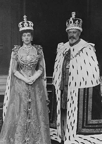 King Edward VII and Queen Alexandra in coronation robes.jpg
