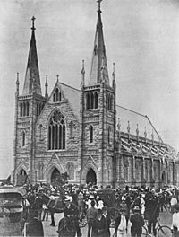 Large crowd attends opening day at St. Joseph's Catholic Cathedral, Rockhampton, 1899 (4969415079)