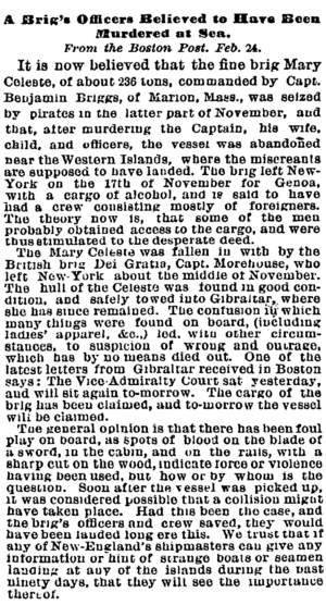 Mary Celeste NYTimes 1873February26