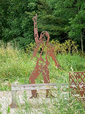 Mick Jagger Sculpture in Dartford Central Park