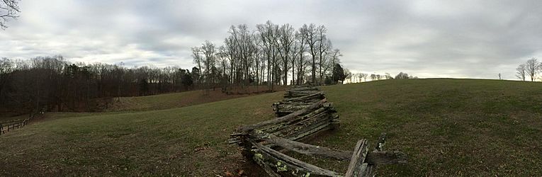 Mill Springs Battlefield, fence fight