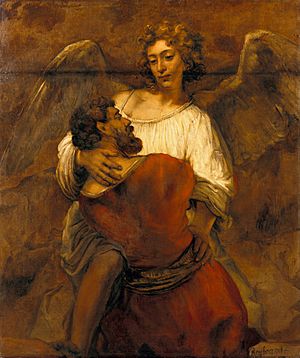 Rembrandt - Jacob Wrestling with the Angel - Google Art Project.jpg