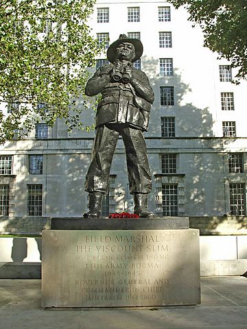 Statue of Field Marshal the Viscount Slim, Whitehall, London - geograph.org.uk - 306863.jpg
