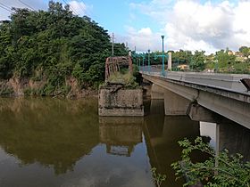 Vista del Puente La Plata desde la orilla