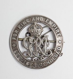 Alfred's War Badge (awarded after his wounding in 1916)
