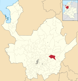 Location of the municipality and town of San Roque in the Antioquia Department of Colombia