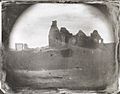 Daguerreotype of the ruins of Fort Ticonderoga