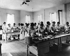 Domestic Science class at Sherman Institute
