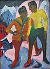 Ernst Ludwig Kirchner Zwei Brüder M. (Mardersteig) 1921-1