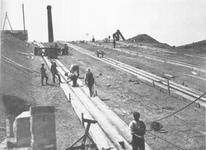 Foxton inclined plane construction
