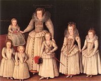 Gheeraerts Barbara Gamage with Six Children