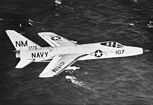 Grumman F11F-1 of VF-191 in flight c1959.jpg